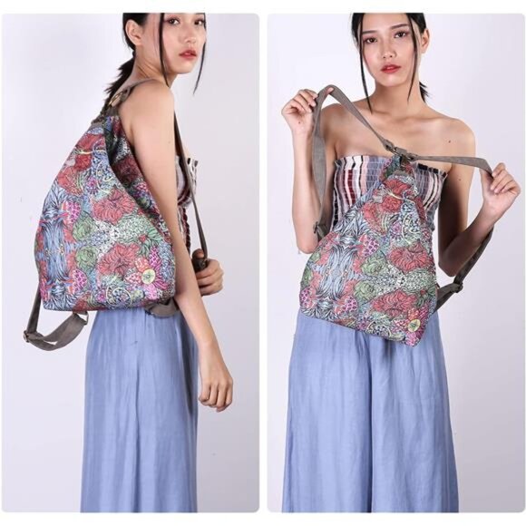 Black Butterfly Premium Backpack for Women, Bohemia Style Fashion Casual Daypack